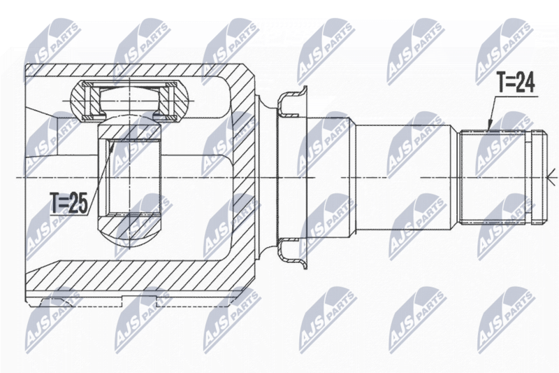 NTY NPW-TY-158 Joint Kit, drive shaft