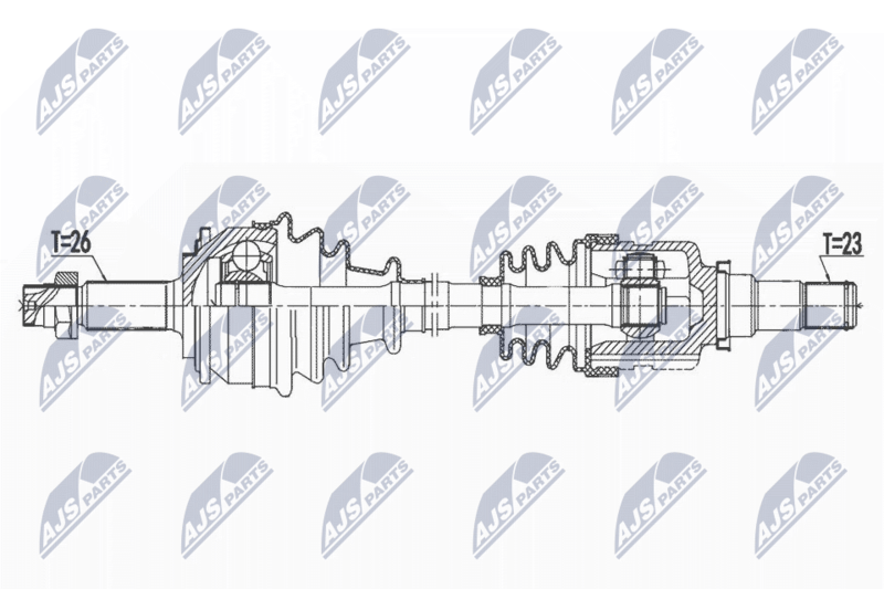 NTY NPW-TY-165 Drive Shaft