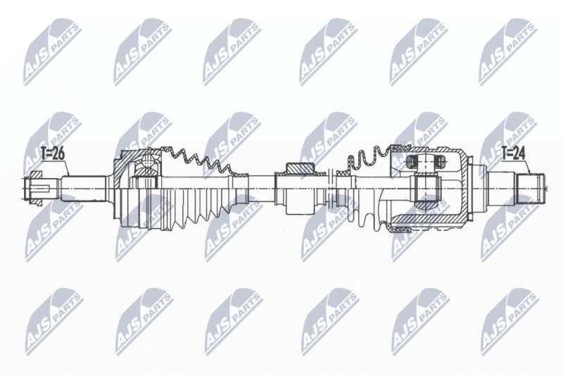 NTY NPW-TY-167 Drive Shaft
