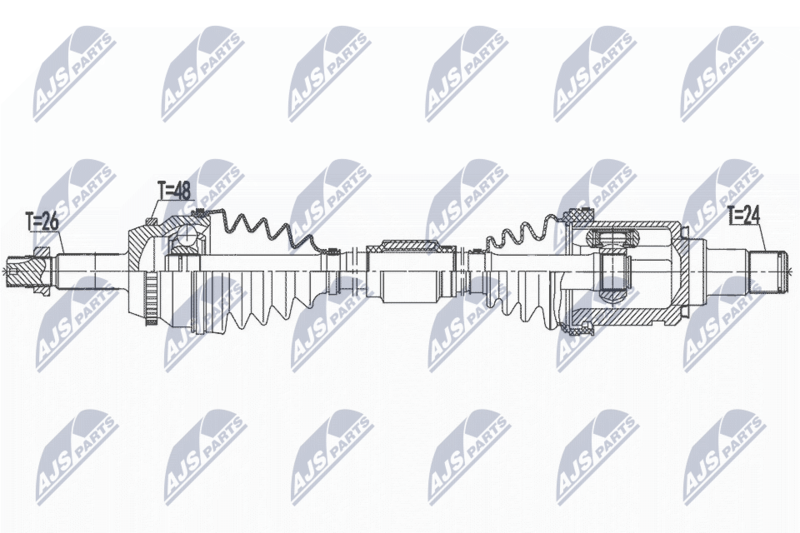NTY NPW-TY-172 Drive Shaft