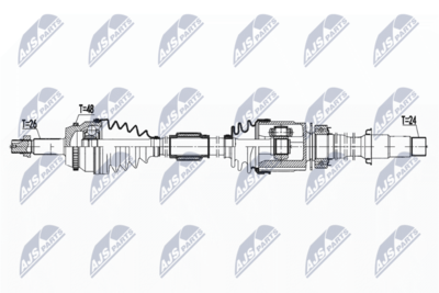 Drive Shaft NTY NPW-TY-173