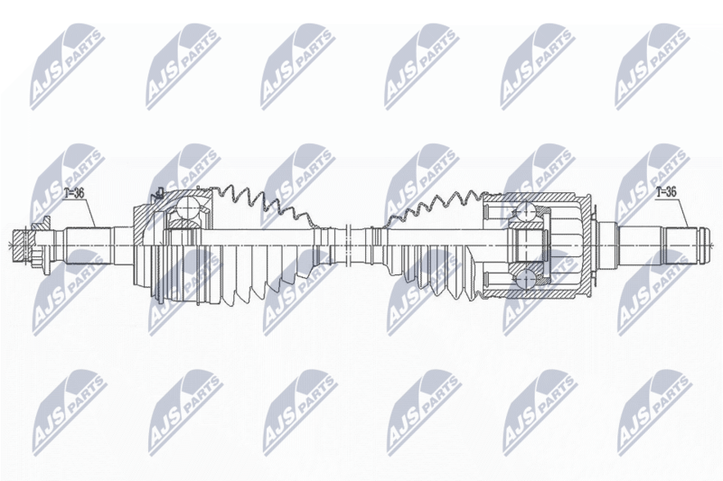 NTY NPW-TY-181 Drive Shaft