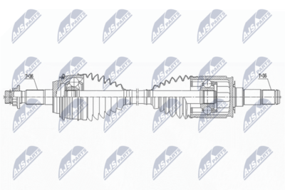 Drive Shaft NTY NPW-TY-181