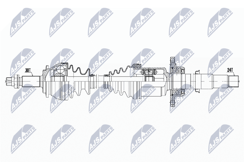 NTY NPW-TY-186 Drive Shaft