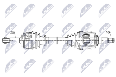 Drive Shaft NTY NPW-TY-190