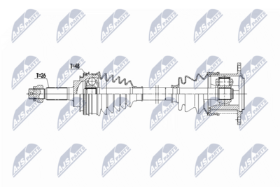 Drive Shaft NTY NPW-TY-197