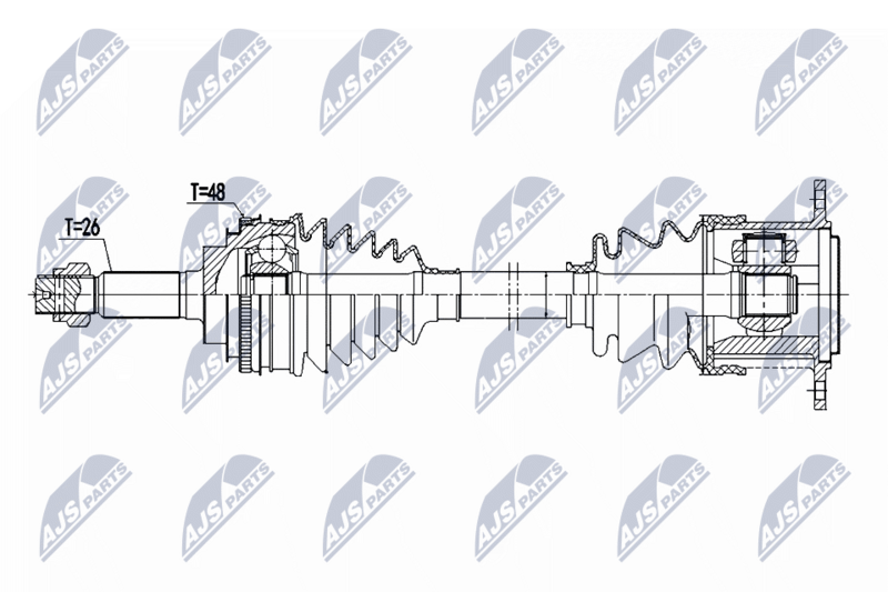 NTY NPW-TY-198 Drive Shaft