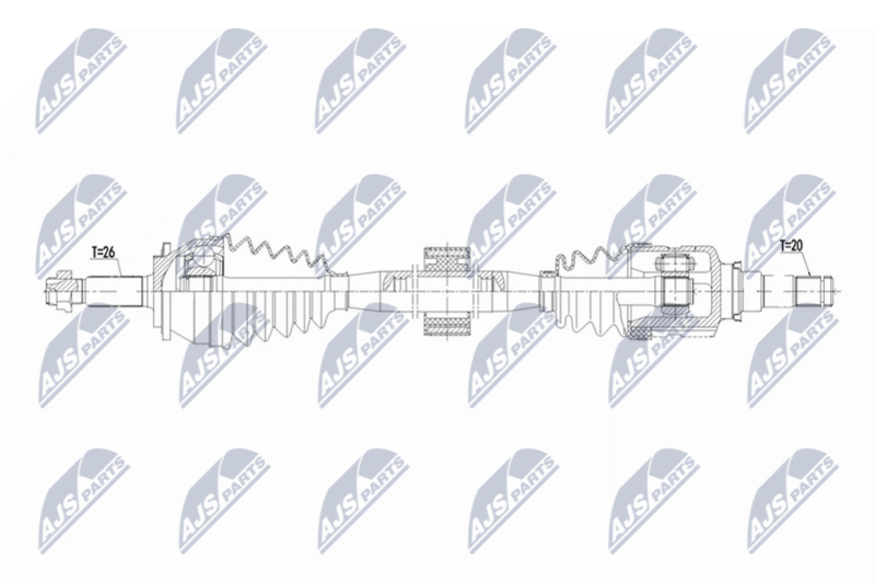 NTY NPW-TY-201 Drive Shaft