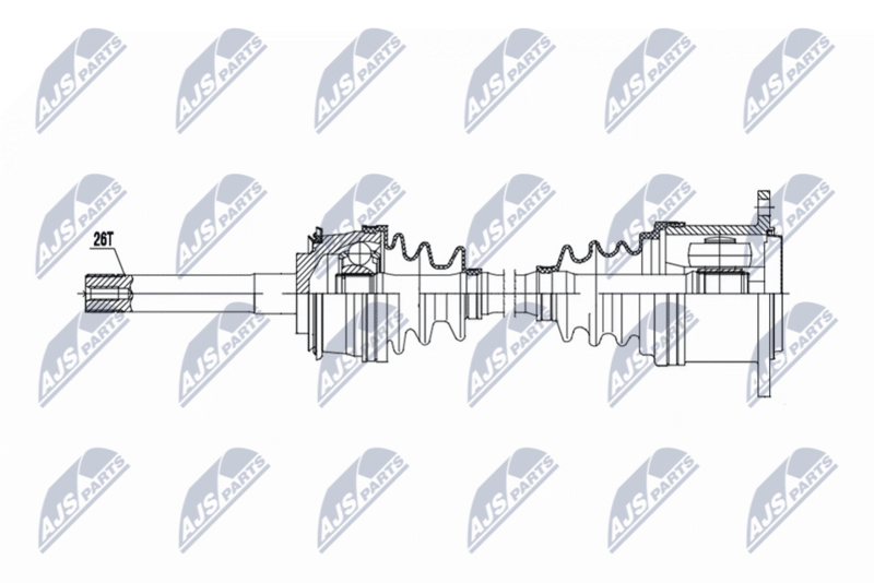 NTY NPW-TY-202 Drive Shaft