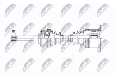 Drive Shaft NTY NPW-TY-202