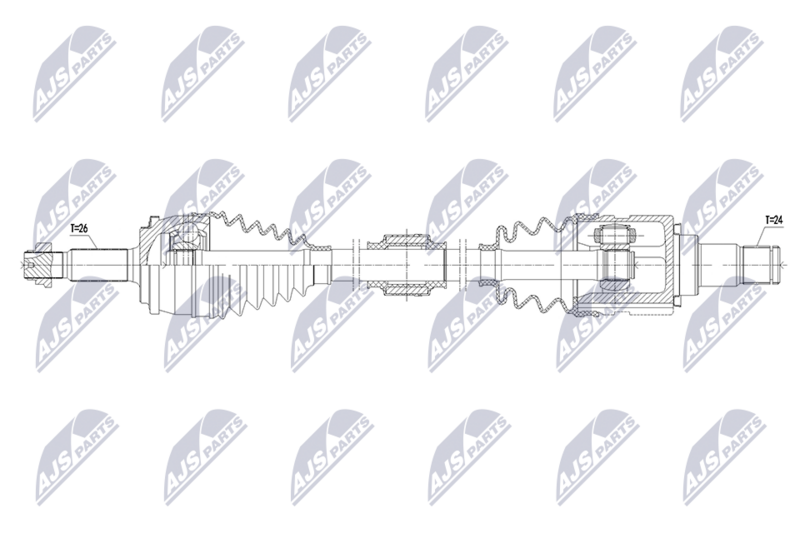 NTY NPW-TY-203 Drive Shaft