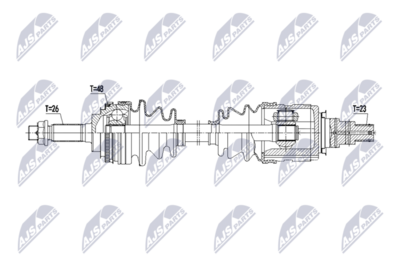 Drive Shaft NTY NPW-TY-213