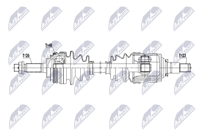 NTY NPW-TY-214 Drive Shaft