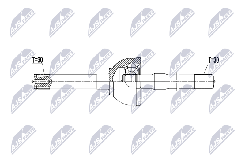NTY NPW-TY-222 Drive Shaft