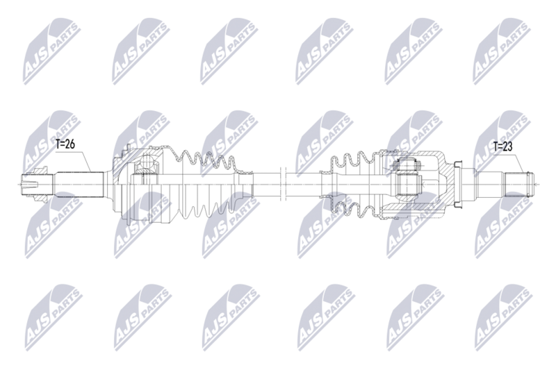 NTY NPW-TY-223 Drive Shaft