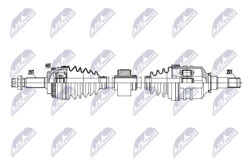 NTY NPW-TY-224 Drive Shaft