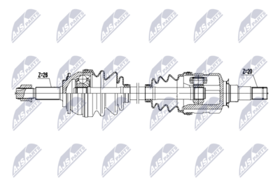 Drive Shaft NTY NPW-TY-225