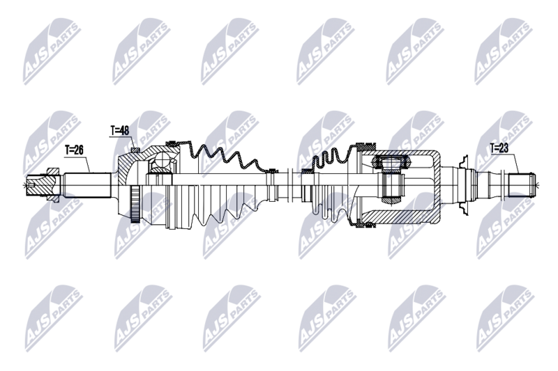 NTY NPW-TY-230 Drive Shaft