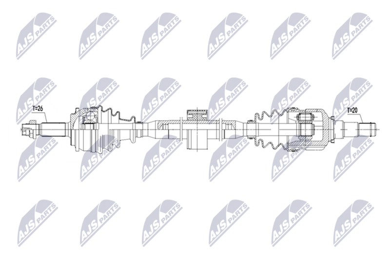 NTY NPW-TY-231 Drive Shaft