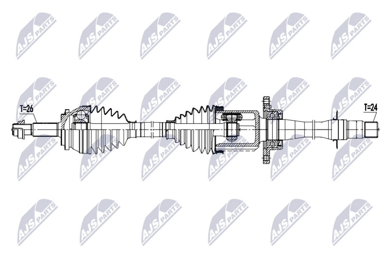 NTY NPW-TY-236 Drive Shaft