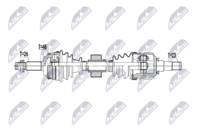 Drive Shaft NTY NPW-TY-242