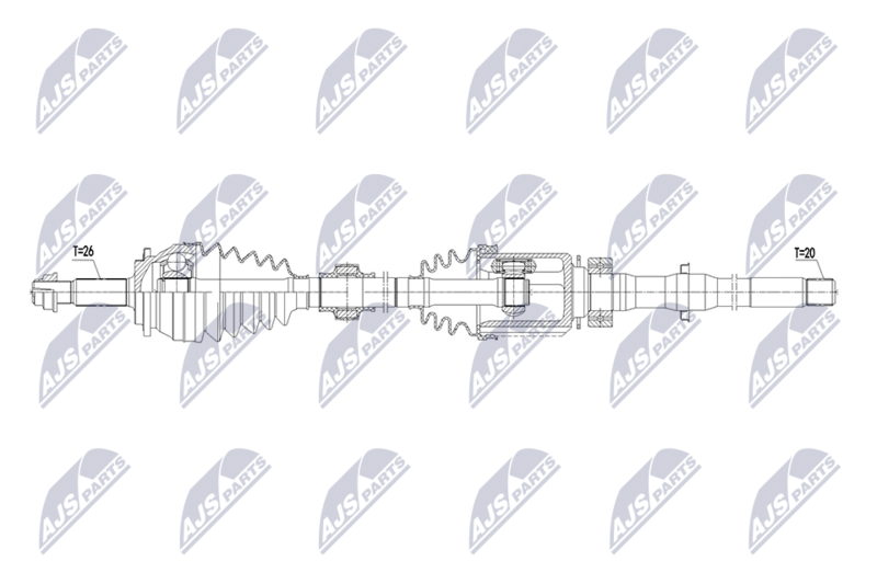 NTY NPW-TY-243 Drive Shaft