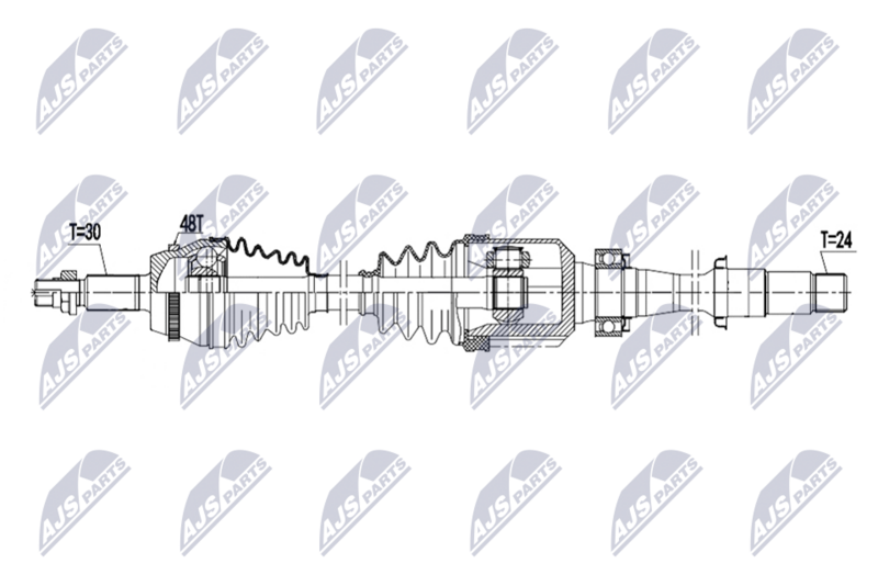 NTY NPW-TY-245 Drive Shaft