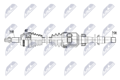 Drive Shaft NTY NPW-TY-245