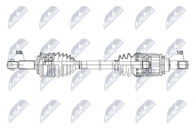 Drive Shaft NTY NPW-TY-248