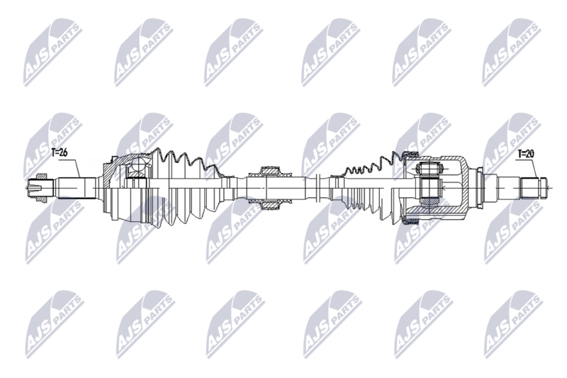 NTY NPW-TY-249 Drive Shaft