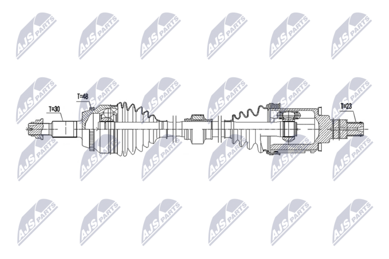 NTY NPW-TY-252 Drive Shaft