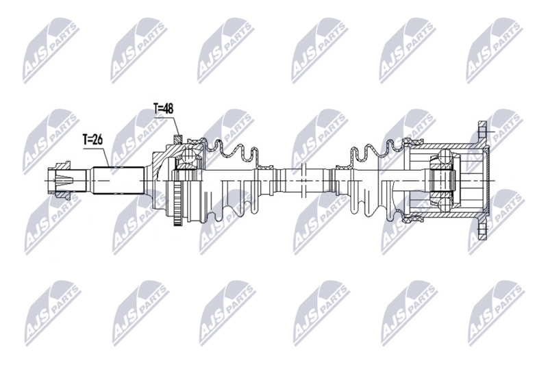 NTY NPW-TY-255 Drive Shaft