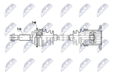 Drive Shaft NTY NPW-TY-255