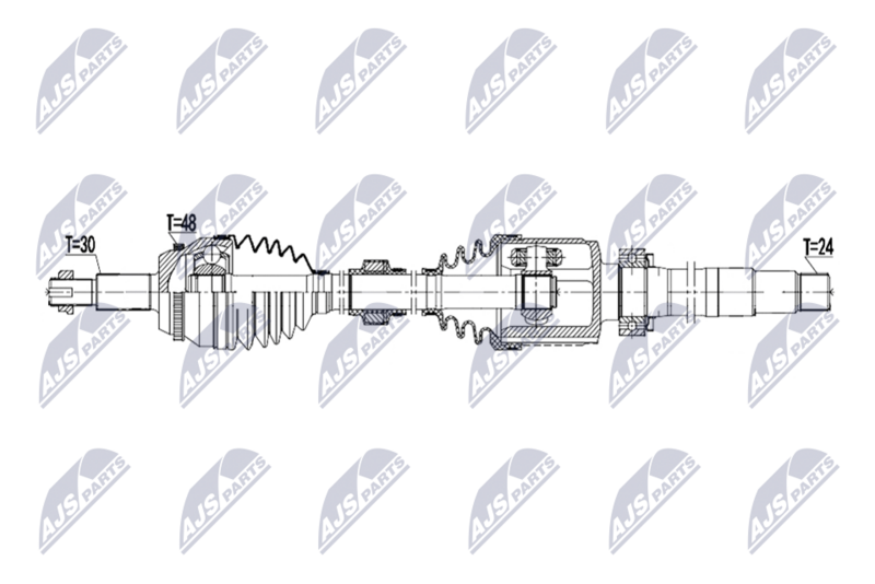 NTY NPW-TY-262 Drive Shaft