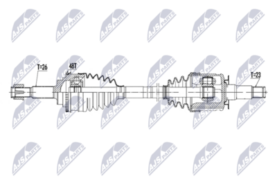 Drive Shaft NTY NPW-TY-264