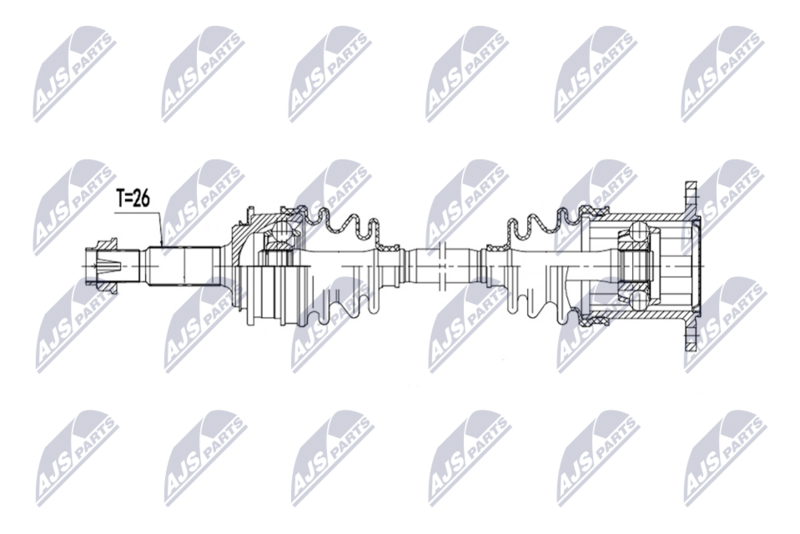 NTY NPW-TY-266 Drive Shaft