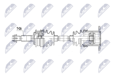 Drive Shaft NTY NPW-TY-266
