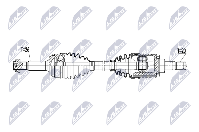 NTY NPW-TY-268 Drive Shaft