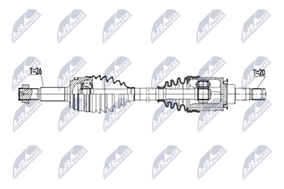 Drive Shaft NTY NPW-TY-268
