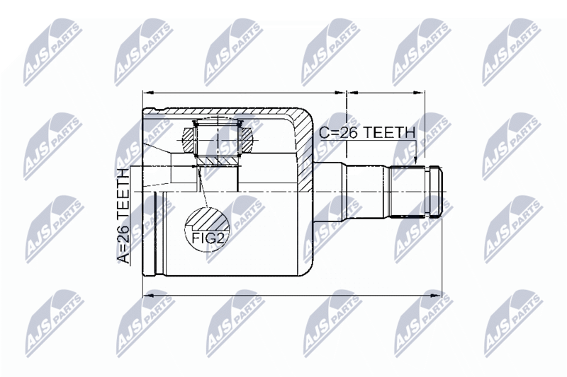 NTY NPW-VV-003 Joint Kit, drive shaft