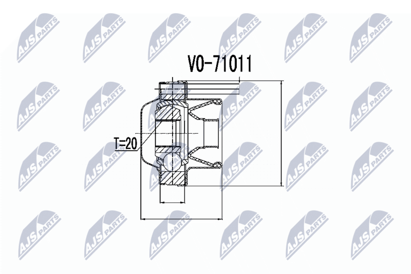 NTY NPW-VV-006 Joint, propshaft