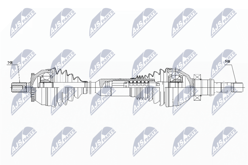 NTY NPW-VV-016 Drive Shaft