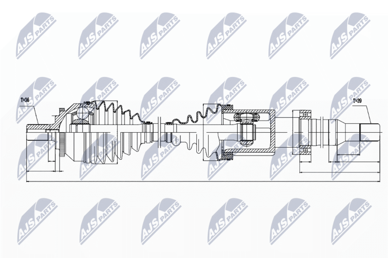 NTY NPW-VV-019 Drive Shaft