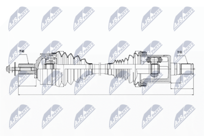 Drive Shaft NTY NPW-VV-021