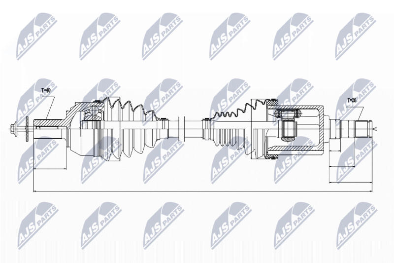 NTY NPW-VV-022 Drive Shaft