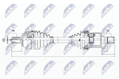 Drive Shaft NTY NPW-VV-023