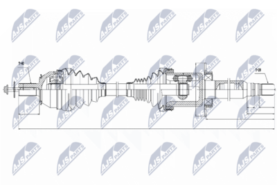 Drive Shaft NTY NPW-VV-026