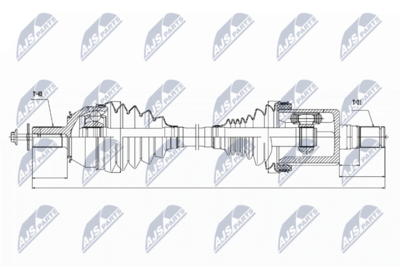 Drive Shaft NTY NPW-VV-027