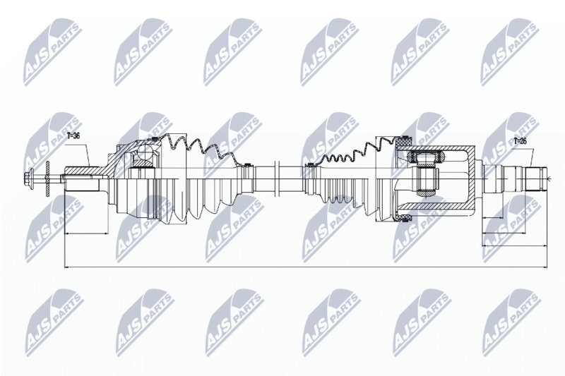NTY NPW-VV-030 Drive Shaft