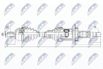 Drive Shaft NTY NPW-VV-032